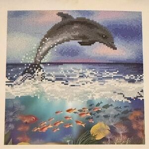 Dolphin Scene Diamond Painting Kit